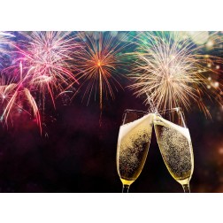Tischsets | Platzsets - Silvester "Anstoßen" aus Papier - 44 x 32 cm