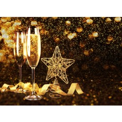Tischsets | Platzsets - Silvester "Goldregen" aus Papier - 44 x 32 cm