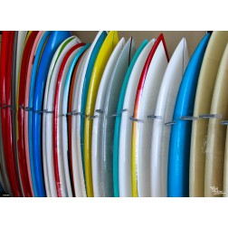 Tischset | Platzset - bunte Surfbretter - aus Papier - 44 x 32 cm