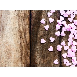 Tischsets | Platzsets - Valentinstag "rosa Streußelherzen" aus Papier - 44 x 32 cm