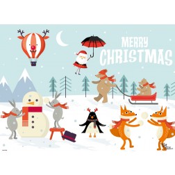 Tischsets | Platzsets - Winter Wonderland - aus Papier - 44 x 32 cm