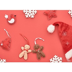 Tischsets | Platzsets - Zwei Lebkuchenmännchen 2 - aus Papier - 44 x 32 cm