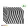 Zebra Muster - Tischsets aus Premium Vinyl (abwaschbar) - 4 Stück - 44 x 32 cm