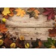 Tischsets | Platzsets - Herbststimmung "Ahornblätter mit Kastanien" aus Papier - 44 x 32 cm