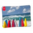 Tischset | Platzset - bunte Bretter am Meer - aus Papier - 44 x 32 cm