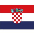 Flagge Kroatien - Tischset aus Papier 44 x 32 cm