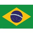 Flagge Brasilien - Tischset aus Papier 44 x 32 cm
