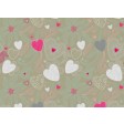 Muster aus Herzen & Blumen - Tischset aus Papier 44 x 32 cm