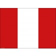 Flagge Peru - Tischset aus Papier 44 x 32 cm