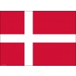 Flagge Dänemark - Tischset aus Papier 44 x 32 cm
