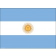 Flagge Argentinien - Tischset aus Papier 44 x 32 cm