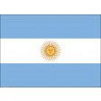 Flagge Argentinien - Tischset aus Papier 44 x 32 cm