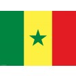 Flagge Senegal - Tischset aus Papier 44 x 32 cm