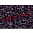 Enjoy your meal schwarz  - Tischset aus Papier 44 x 32 cm