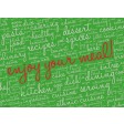 Enjoy your meal grün  - Tischset aus Papier 44 x 32 cm