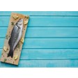 Fisch auf Brett - Tischset aus Papier 44 x 32 cm
