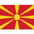 Flagge Nordmazedonien - Tischset aus Papier 44 x 32 cm