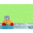 Tischsets | Platzsets - Weihnachten "Auto mit Geschenk" aus Papier - 44 x 32 cm