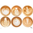 Tischsets | Platzsets - Kaffee "Kaffeeschaum Kunst" aus Papier - 44 x 32 cm