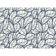 Tischsets | Platzsets - Muster "dunkelblaue Blätterränder" aus Papier - 44 x 32 cm