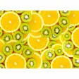 Tischsets | Platzsets - Fruchtig "Zitronen & Kiwi´s" aus Papier - 44 x 32 cm