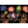 Tischsets | Platzsets - Silvester "Feuerwerk bunt" aus Papier - 44 x 32 cm