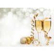 Tischsets | Platzsets - Silvester "Weiß & Gold" aus Papier - 44 x 32 cm
