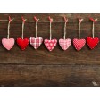 Tischsets | Platzsets - Valentinstag "Herzchenreihe" aus Papier - 44 x 32 cm