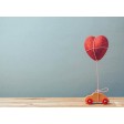 Tischsets | Platzsets - Valentinstag "Auto mit Herz" aus Papier - 44 x 32 cm