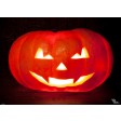 Leuchtender Halloween Kürbis - Tischset aus Papier 44 x 32 cm