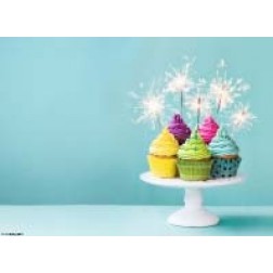 Tischset | Platzset - Geburtstags Cupcakes - aus Papier - 44 x 32 cm