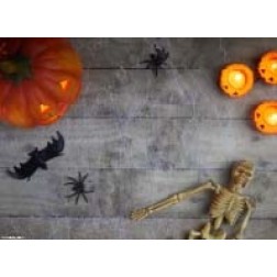 Tischsets | Platzsets - Halloween "Skelette" aus Papier - 44 x 32 cm