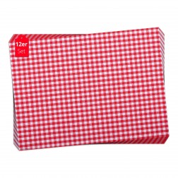 Tischsets | Platzsets - Muster "rot" aus Papier - 44 x 32 cm