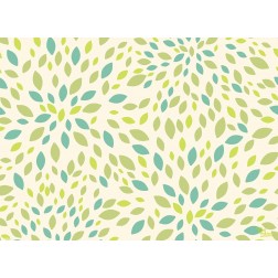 Tischset | Platzset - Grünes Blätter Muster - aus Papier - 44 x 32 cm