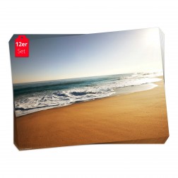 Tischset | Platzset - am Strand - aus Papier - 44 x 32 cm