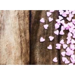 Tischsets | Platzsets - Valentinstag "rosa Streußelherzen" aus Papier - 44 x 32 cm