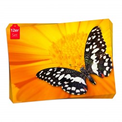 Tischsets | Platzsets - Schmetterlinge "schwarz / weißer Schmetterling " aus Papier - 44 x 32 cm