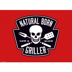 Natural Born Griller Rot - Tischset aus Papier 44 x 32 cm