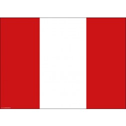 Flagge Peru - Tischset aus Papier 44 x 32 cm