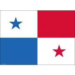 Flagge Panama - Tischset aus Papier 44 x 32 mm