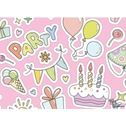 Tischsets | Platzsets - Kindergeburtstag "Party" aus Papier - 44 x 32 cm