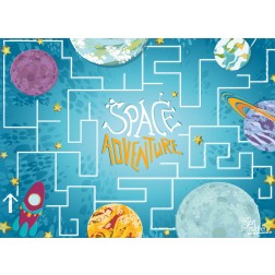 Tischsets | Platzsets - Kindergeburtstag "Space Race" aus Papier - 44 x 32 cm