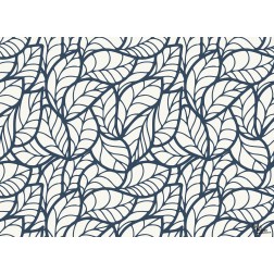 Tischsets | Platzsets - Muster "dunkelblaue Blätterränder" aus Papier - 44 x 32 cm