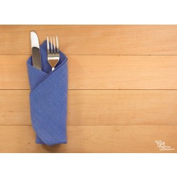 Tischsets | Platzsets - Food "Holztisch mit Besteck" aus Papier - 44 x 32 cm