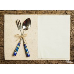 Tischsets | Platzsets - Food "gekreuztes Besteck" aus Papier - 44 x 32 cm