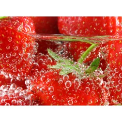 Tischsets | Platzsets - Saisonal "Erdbeeren in Wasser" aus Papier - 44 x 32 cm