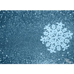 Tischsets | Platzsets - Weihnachten "Schneekristall rechts" aus Papier - 44 x 32 cm